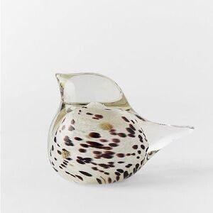 Vintage Glass Bird Paperweight